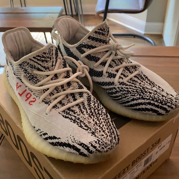 Yeeze boost 350 zebra sneakers- main image 9